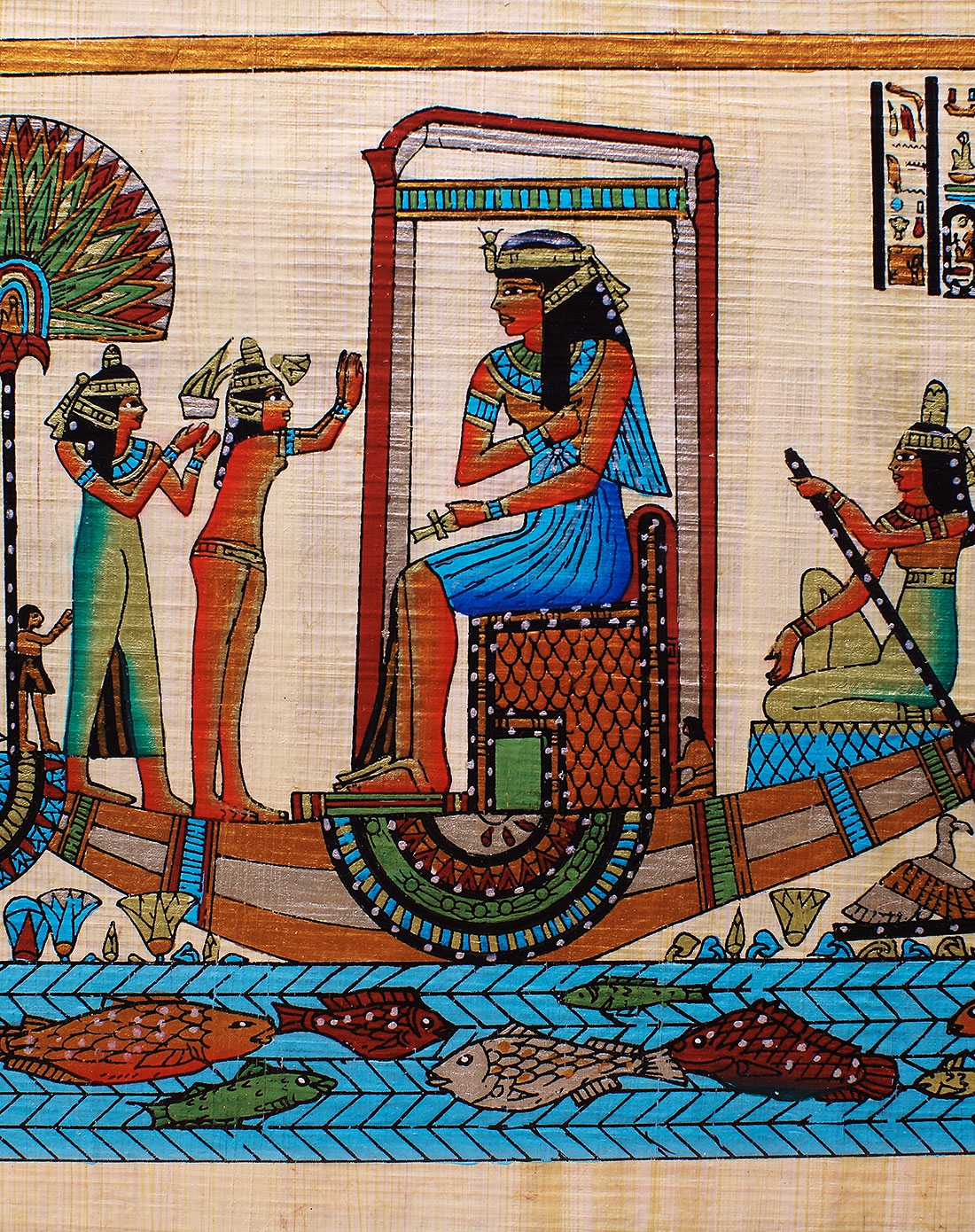 开罗】草莎画尼罗河上的宴会(不含装裱)