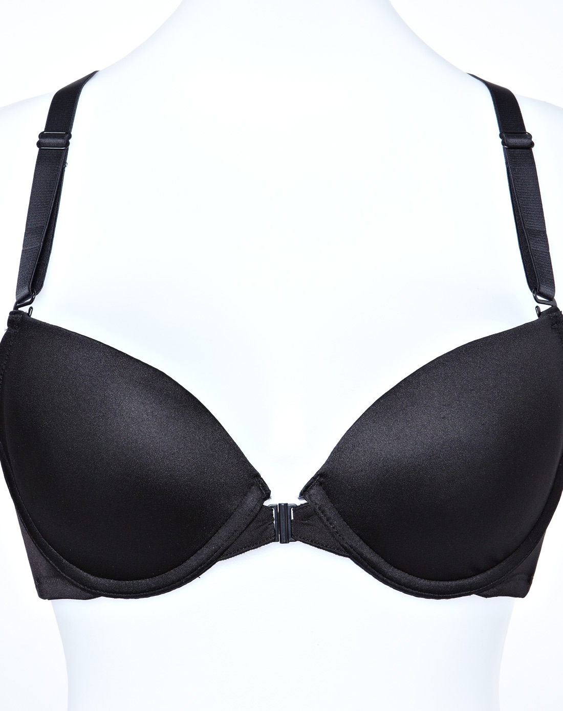 梦芭莎moonbasa内衣专场女款黑色无痕百变肩带美背3/4薄杯文胸