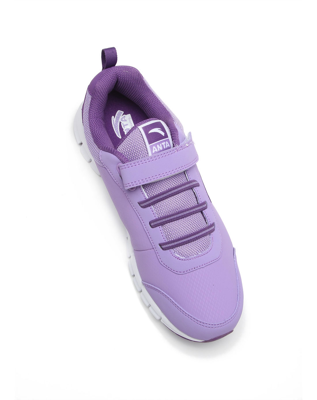 女款紫色运动跑鞋 轻便缓震透气