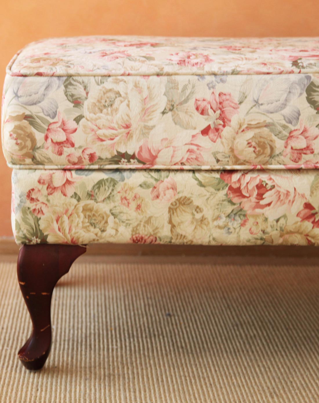 欧式沙发田园实木腿脚凳