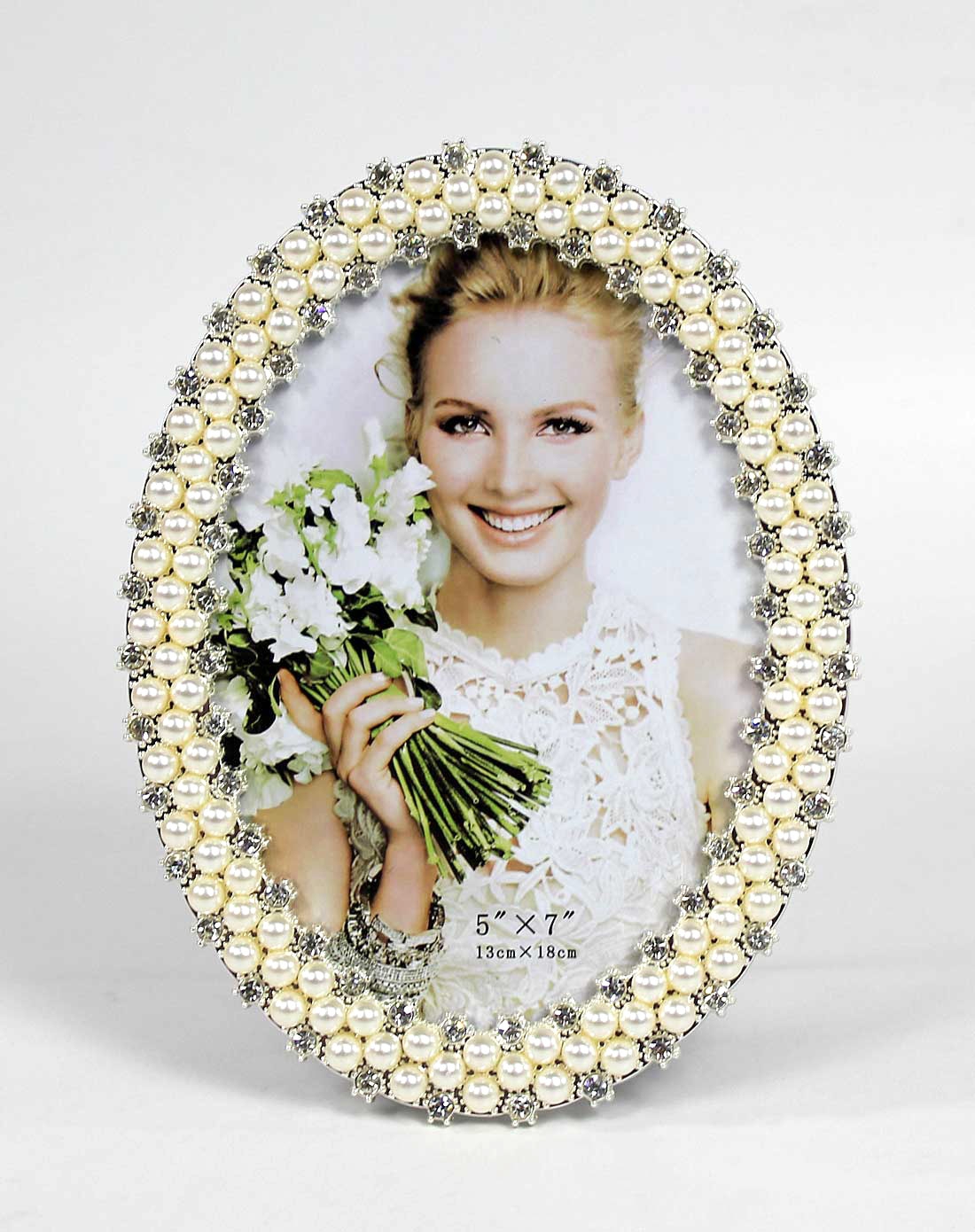 5寸欧式珍珠椭圆相框xk-ty5