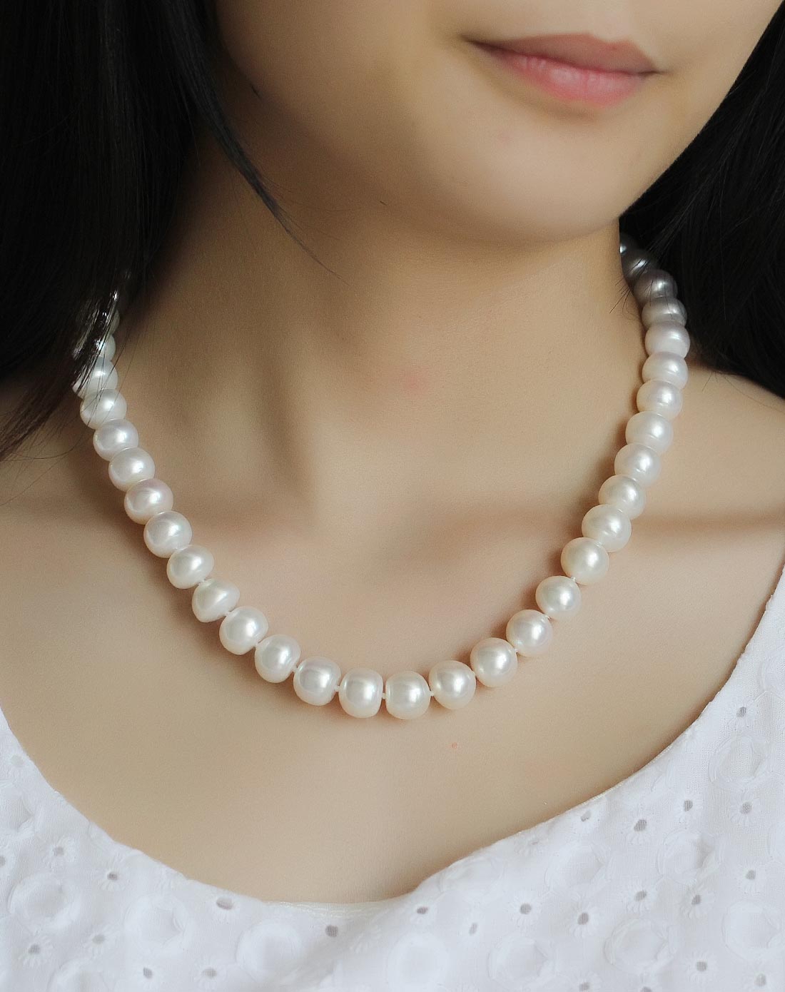 11-12mm超大奢华aaa级珍珠项链
