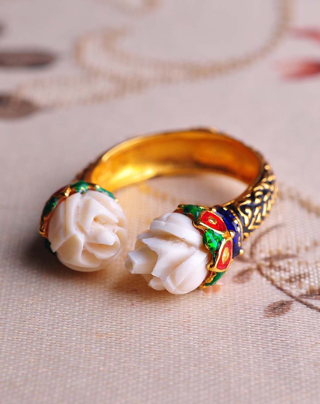 福至眼前猛犸象牙戒指(附证书)