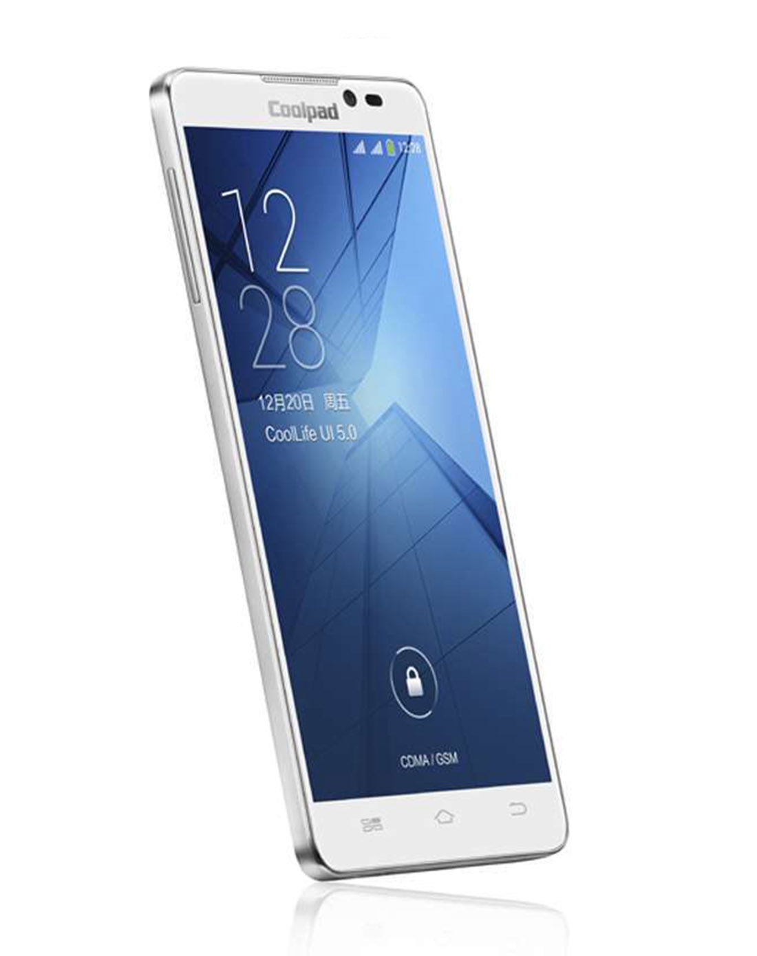 酷派5951 智尚白 电信版手机