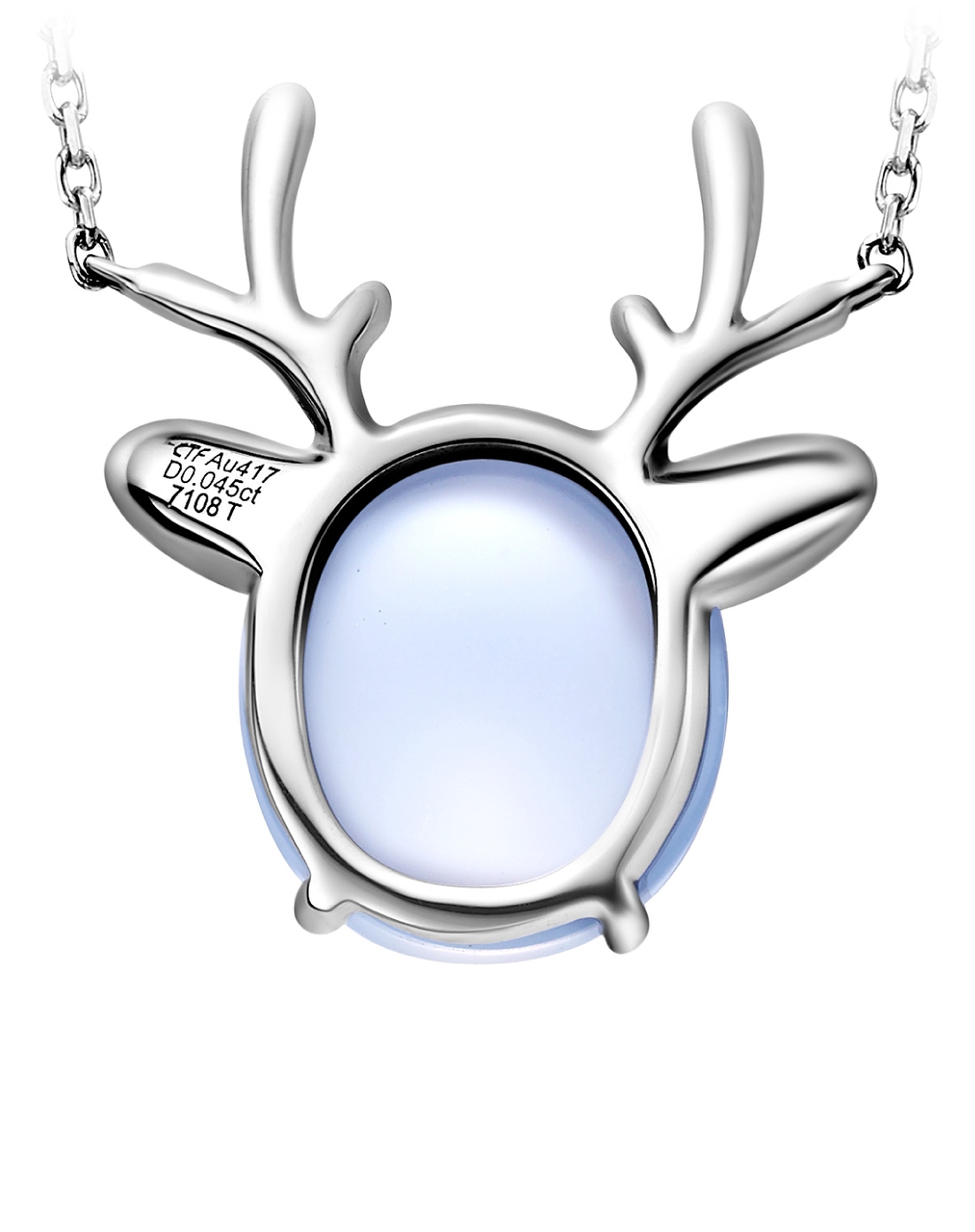 可爱小鹿10k金金吊坠