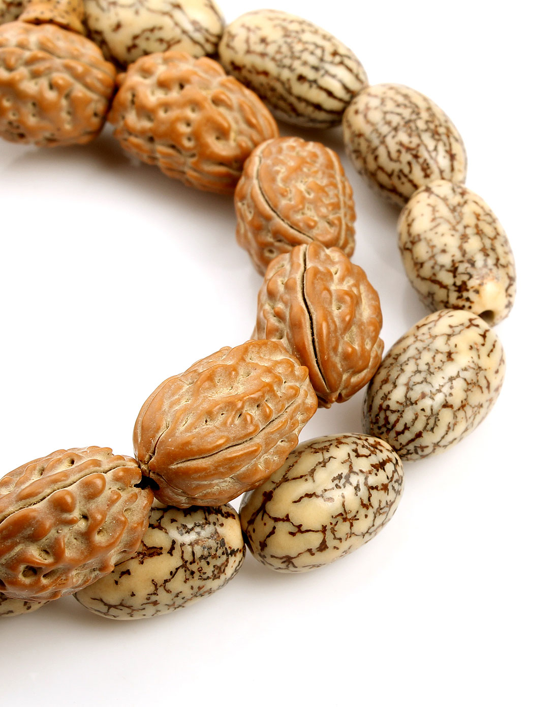 天然长寿金刚蜜瓜菩提(抛光)手链混搭