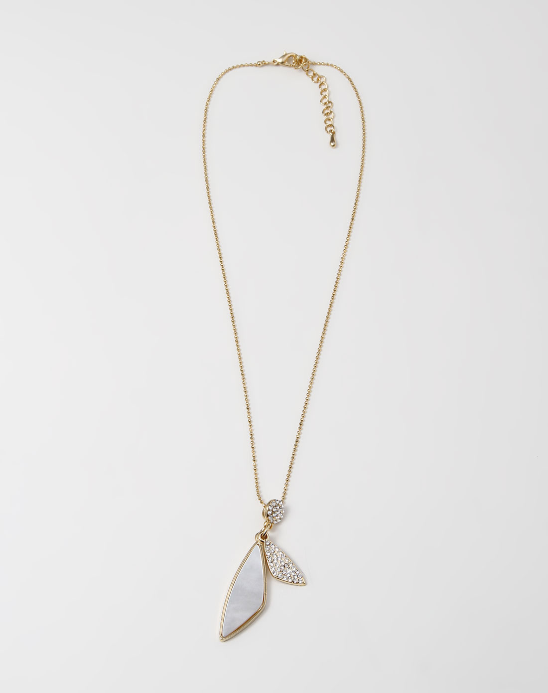 金色贝壳镶嵌项链