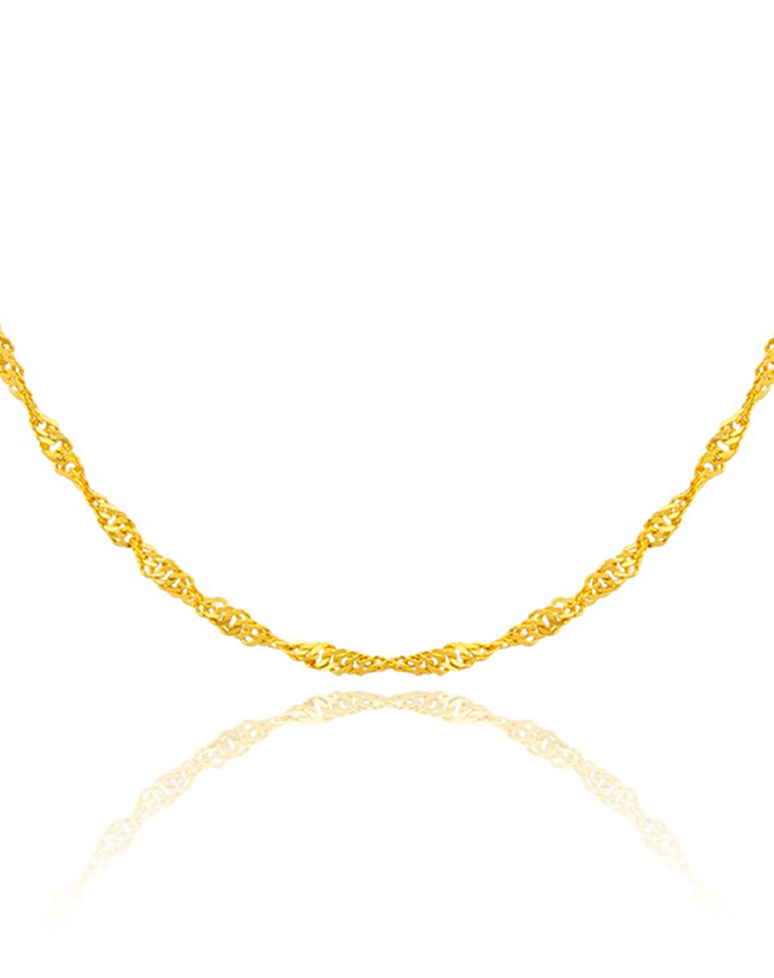 天长地久(水波链)足金项链3.3克(计价)