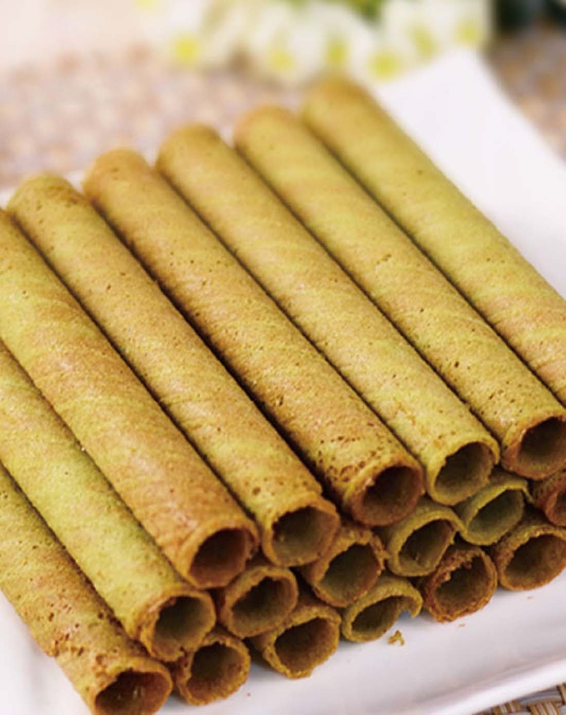 十月初五绿茶小蛋卷(盒装)120g