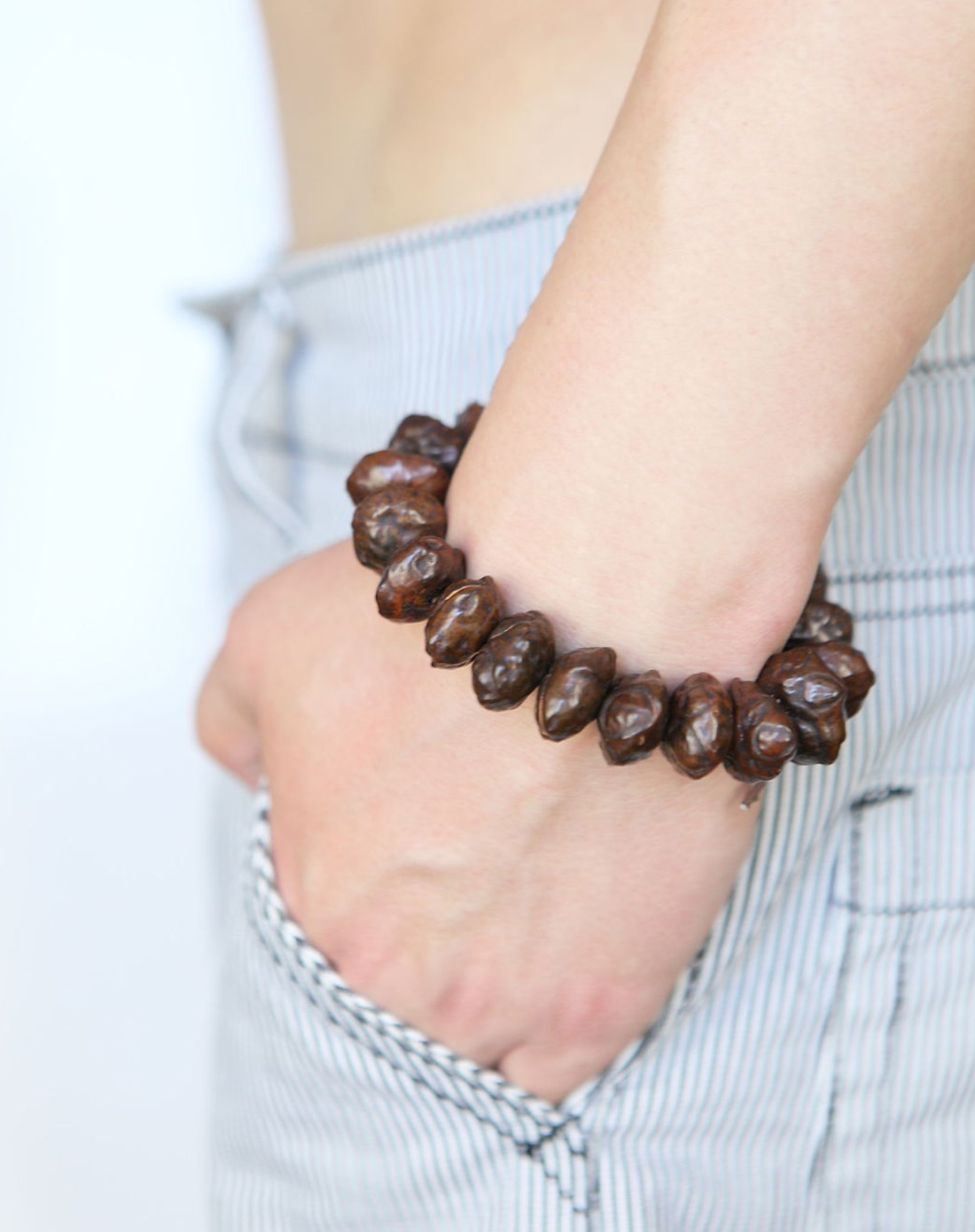 royal gem 天然小鬼脸菩提手串