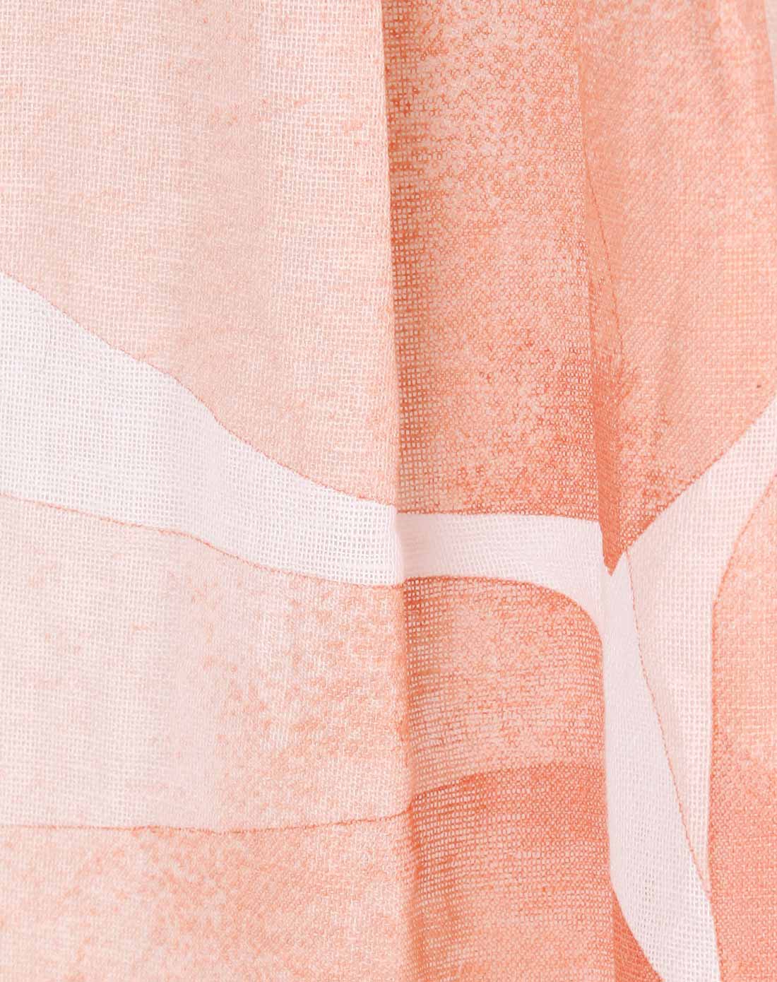 zukka 花朵印花白拼肉粉色无袖连衣裙