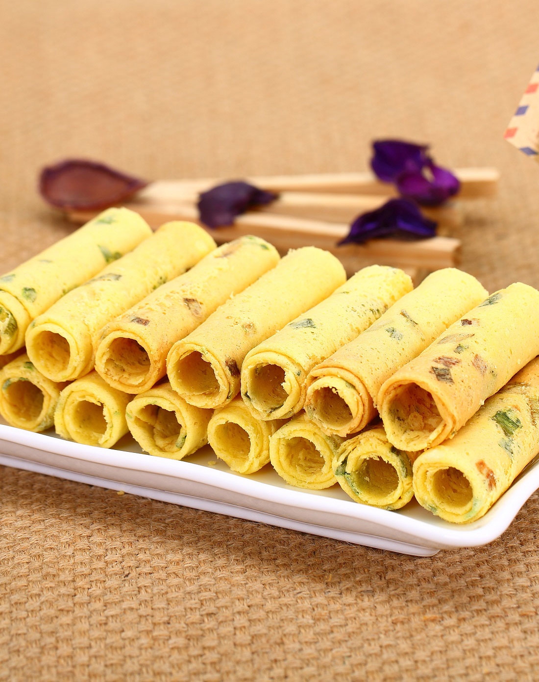 澳门礼记饼家&咀香园食品专场中华老字号咀香园纯手工香葱蛋卷160g