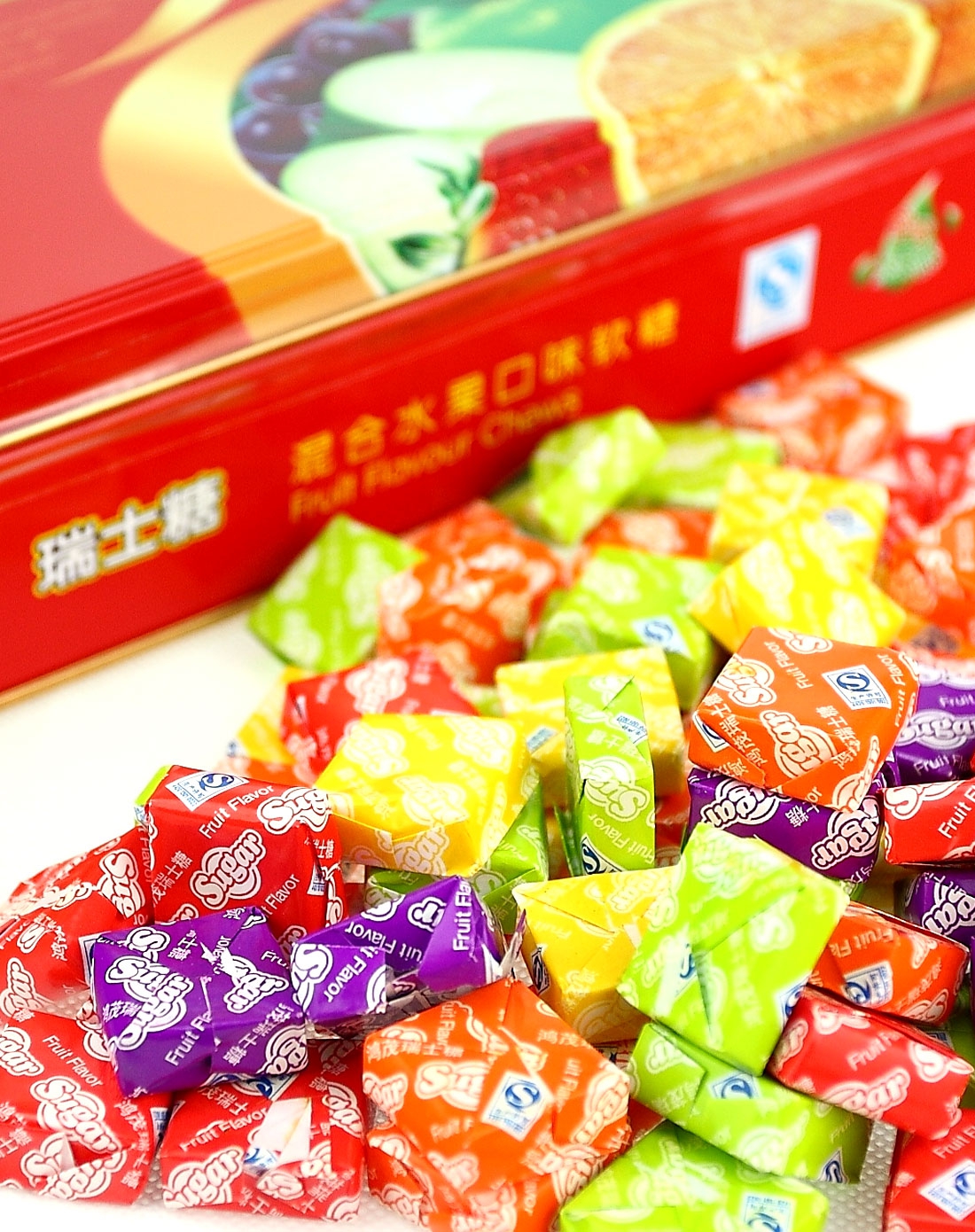 香港百味园监制瑞士糖328g(混合水果口味软糖)