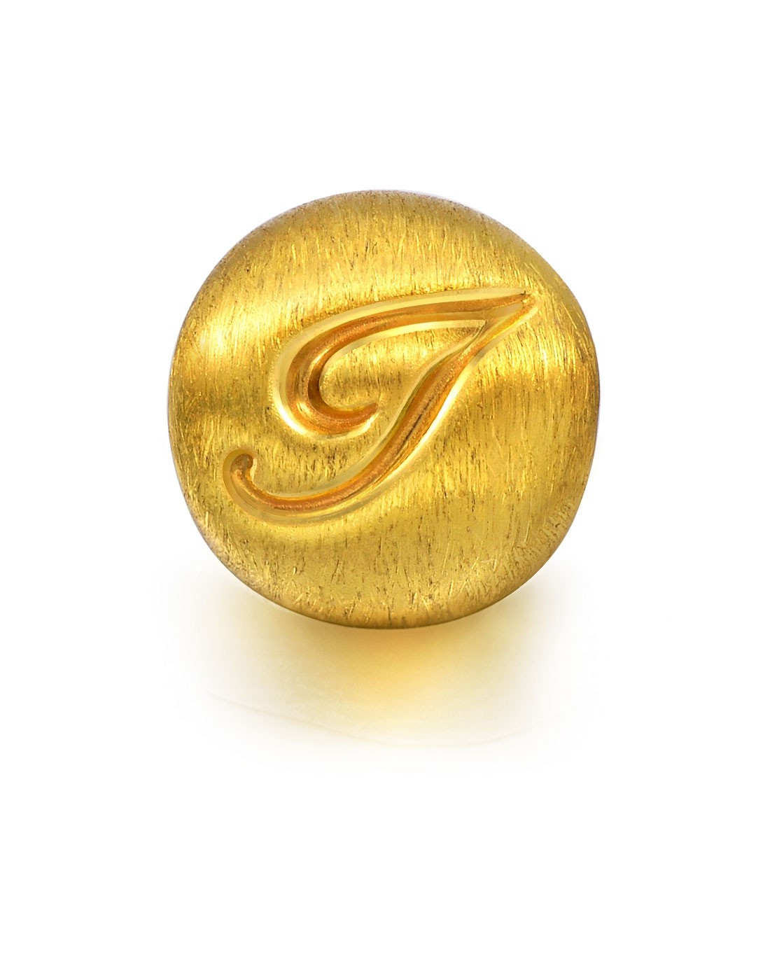 周生生珠宝专场-足金charme字母i(送17cm咖啡色手绳)