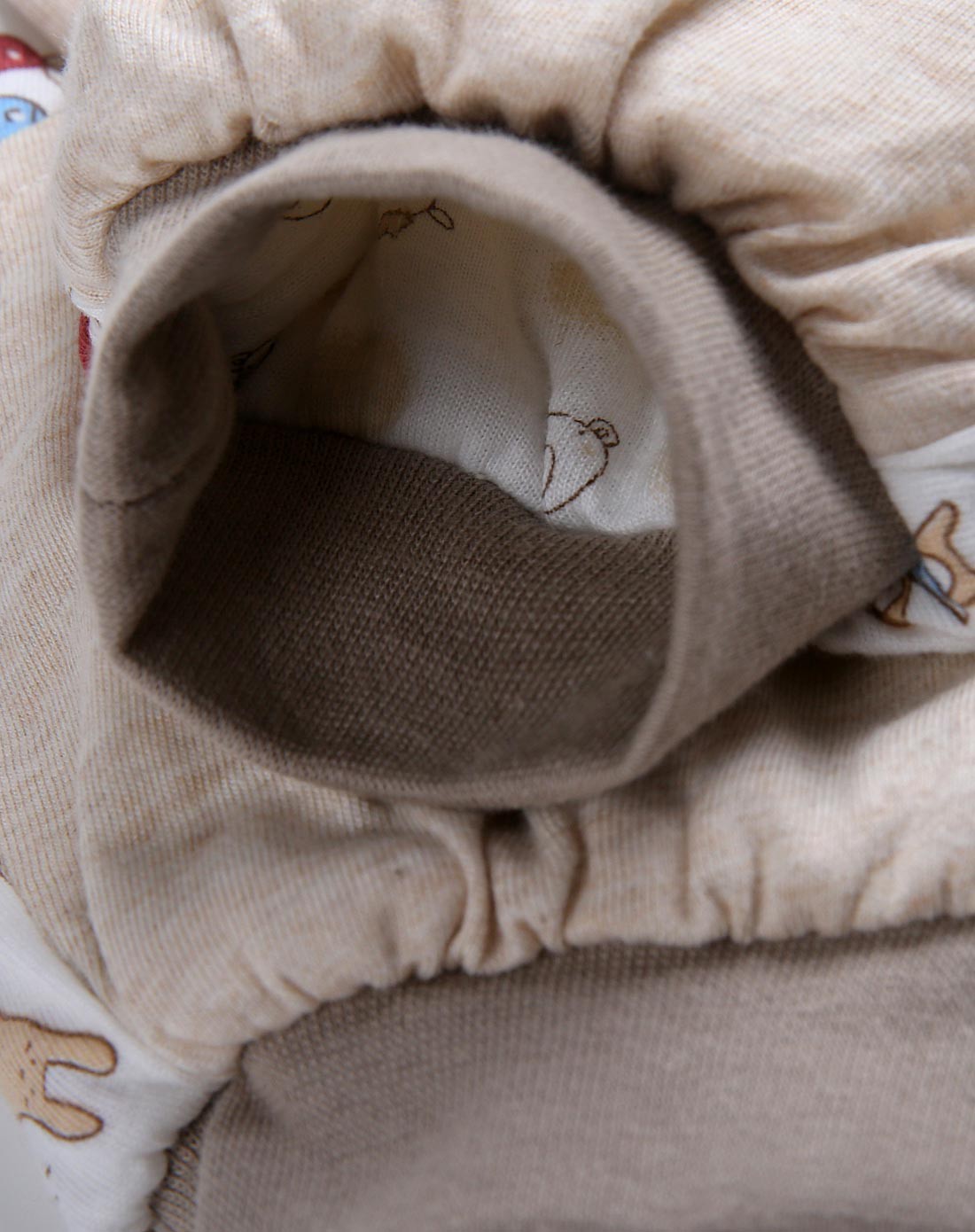 贝比派迪baby party婴童专场中性卡其色迷糊小熊背心开裆哈衣b8870012