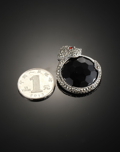 复古黑玛瑙吊坠