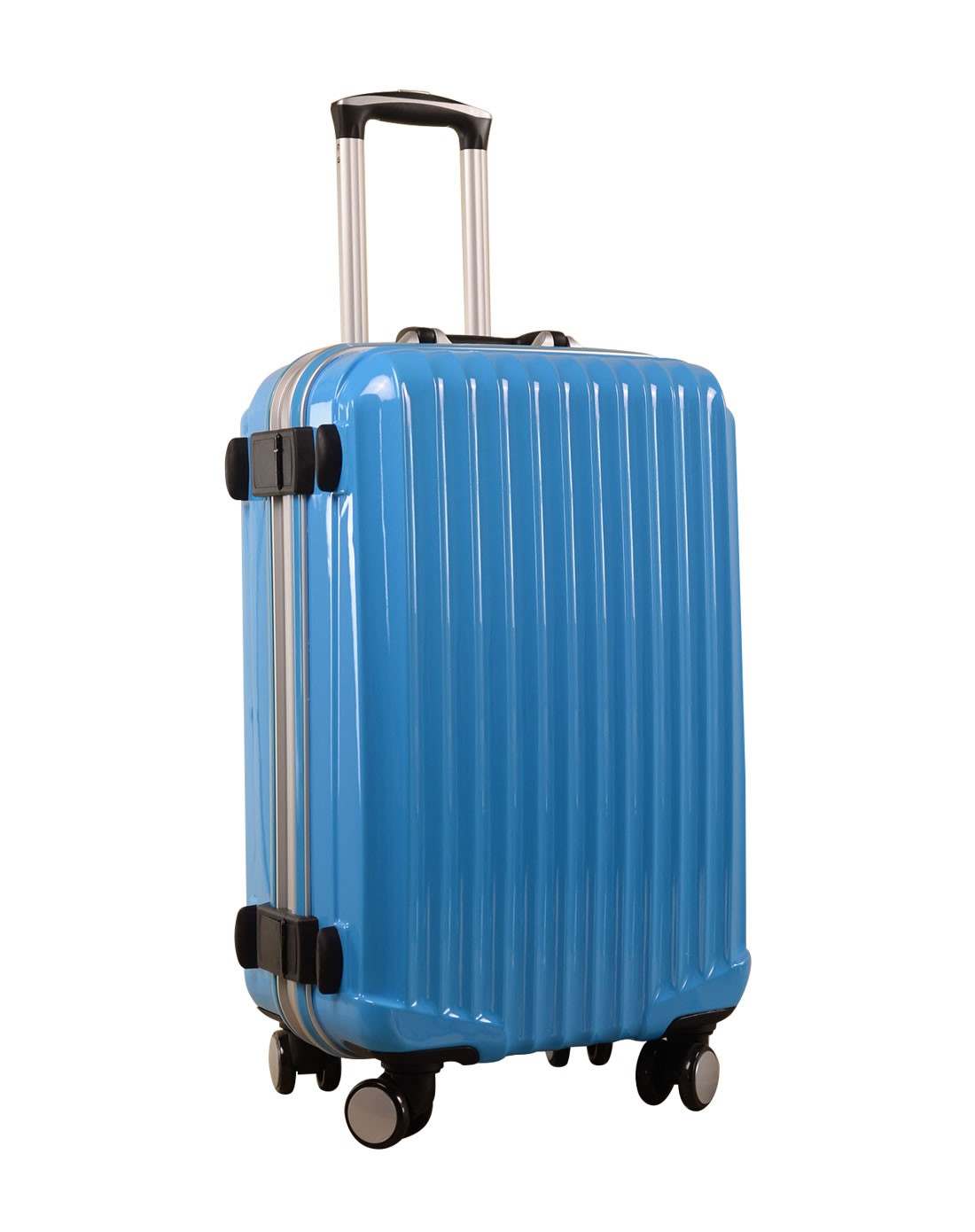 浅蓝色铝框24寸拉杆箱