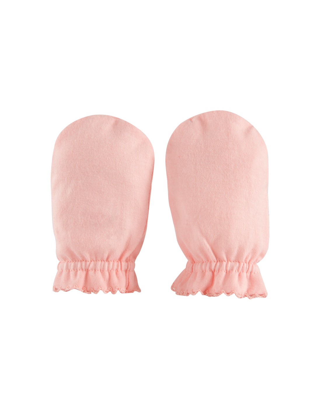 有机棉女童浅粉色手套