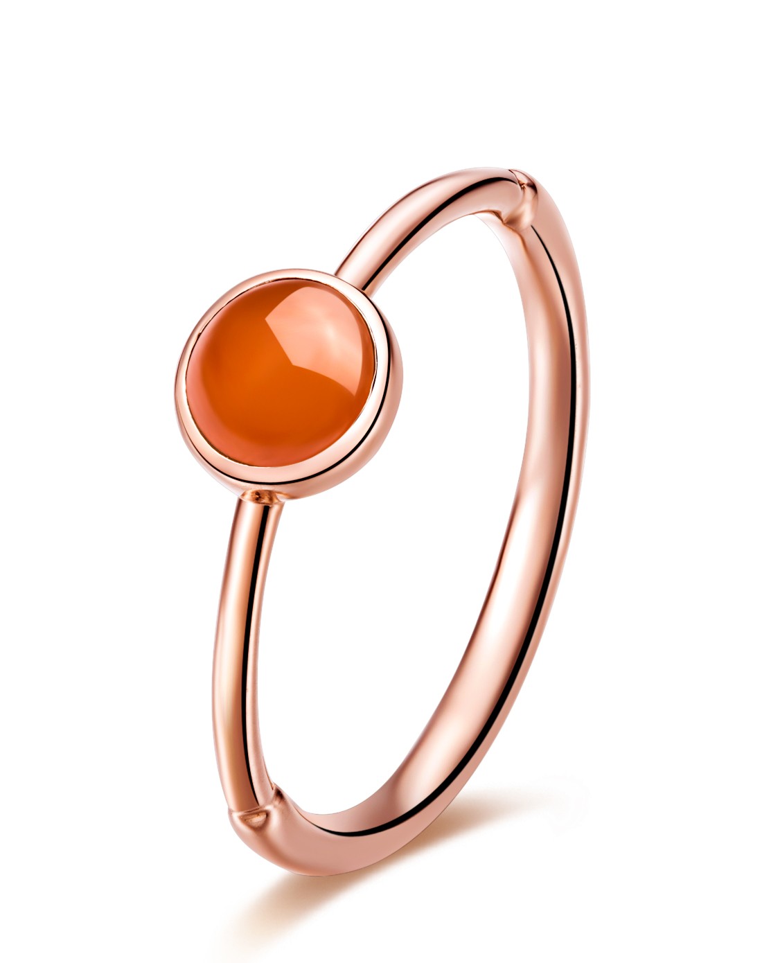 玫瑰18k金天然冰种红翡戒指a货-权威证书