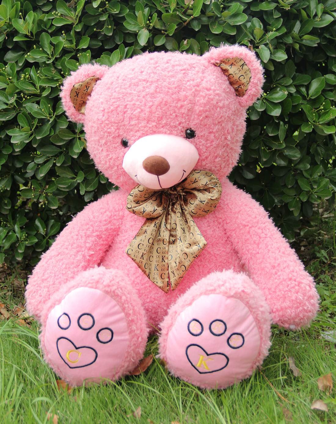 7宿 经典泰迪熊-粉色-1米2