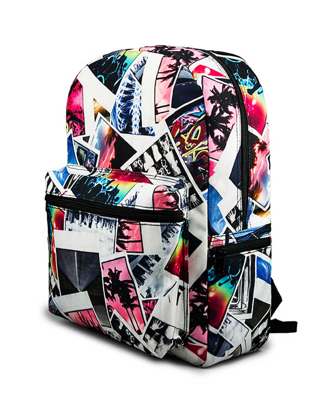 美国潮牌mojo照片经典拼贴创意双肩包街头个性时尚休闲背包潮包