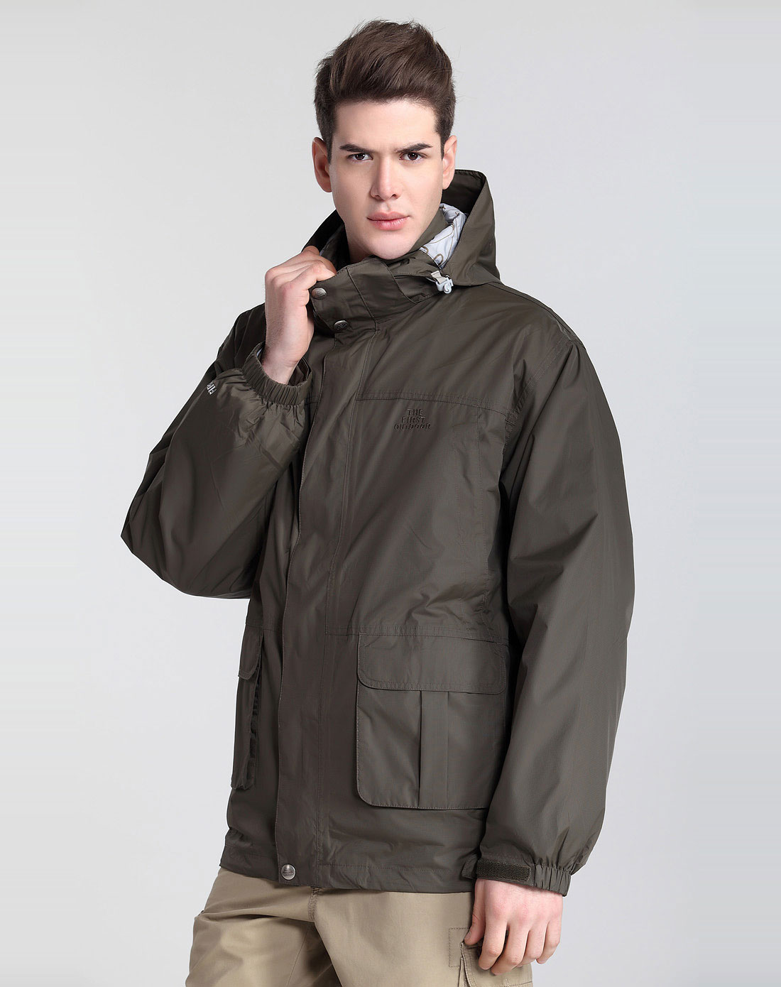 男款军绿色猎装