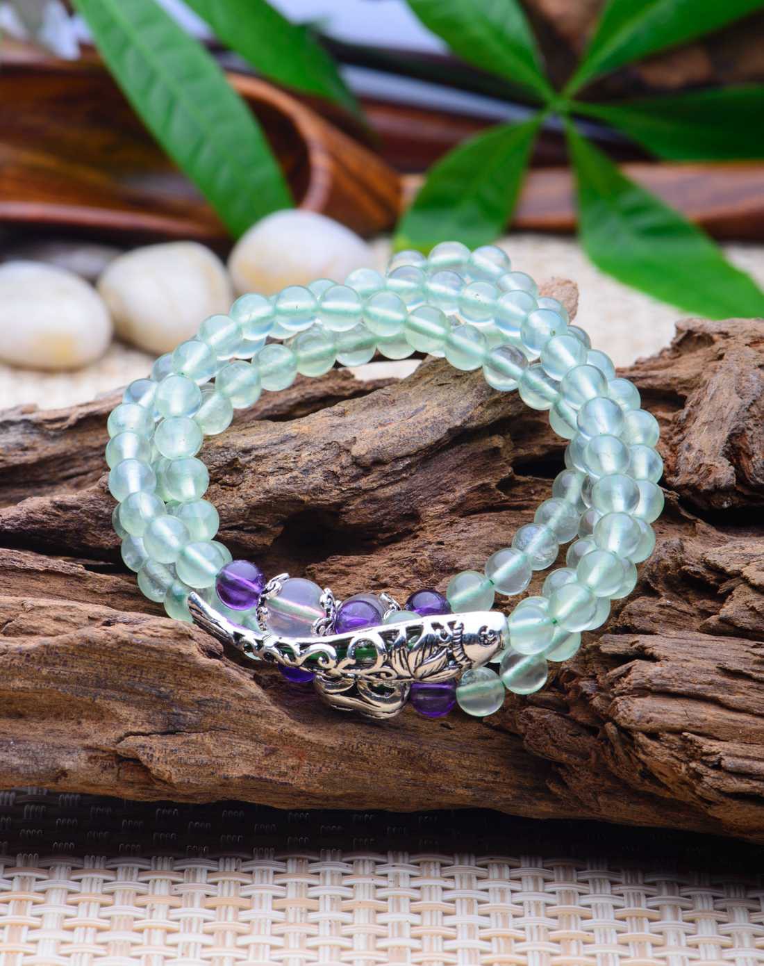 > 天然葡萄石手串倾心