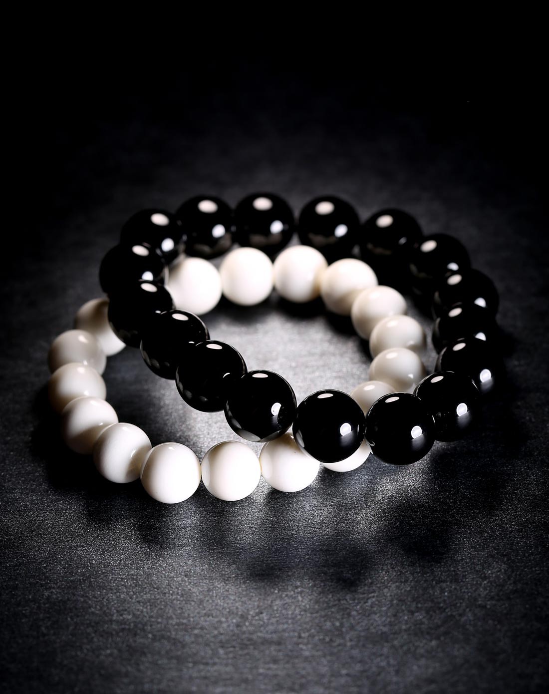 黑玛瑙砗磲情侣手链 12 10