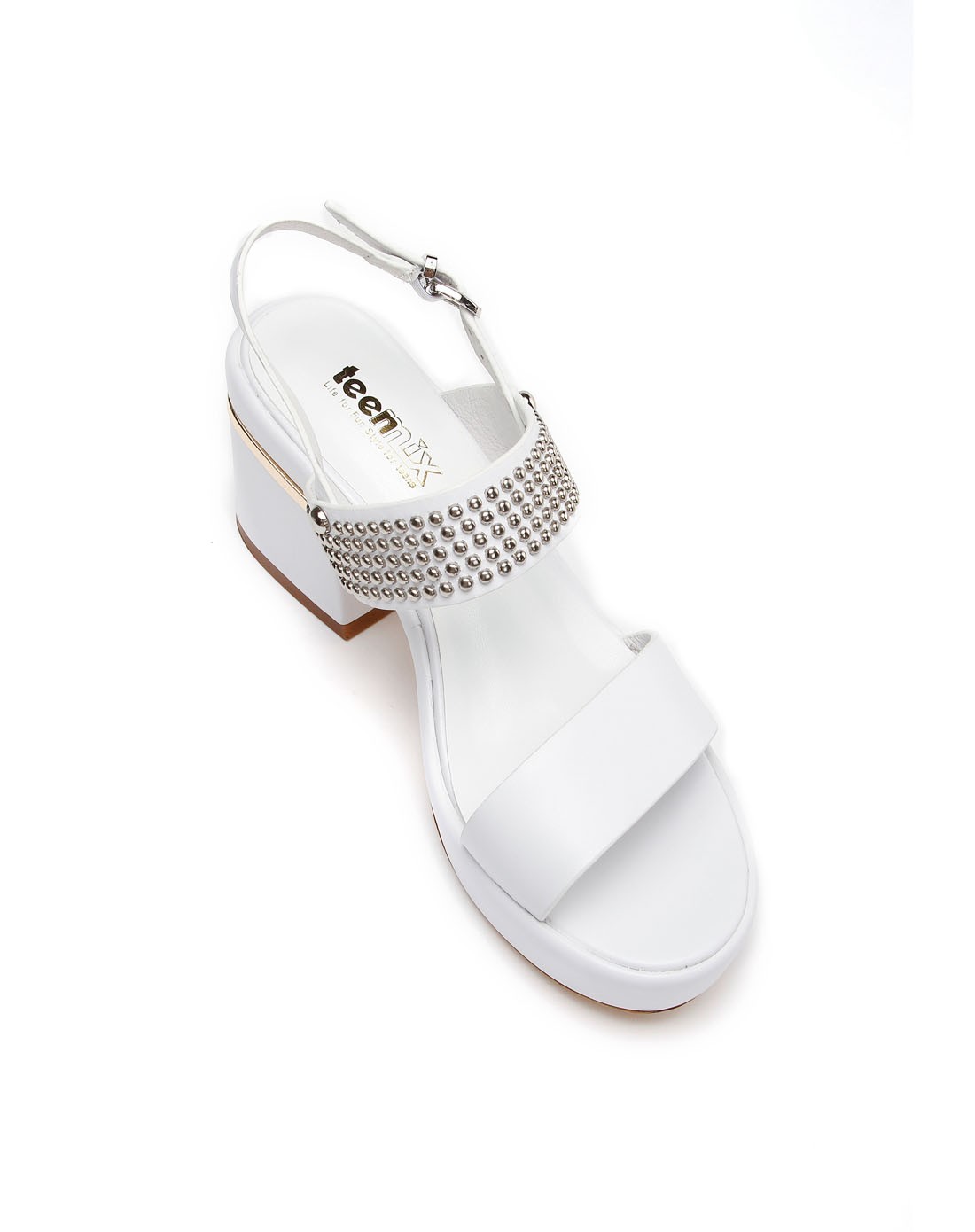 高贵商务白色皮凉鞋