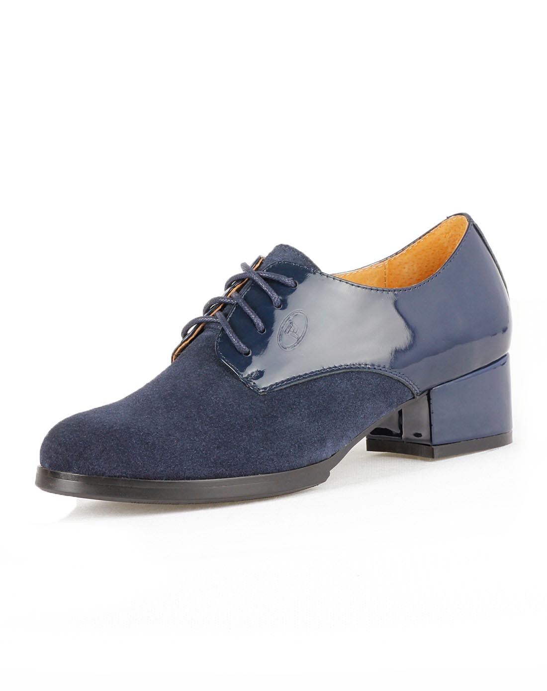 女款深蓝/海军兰色皮鞋