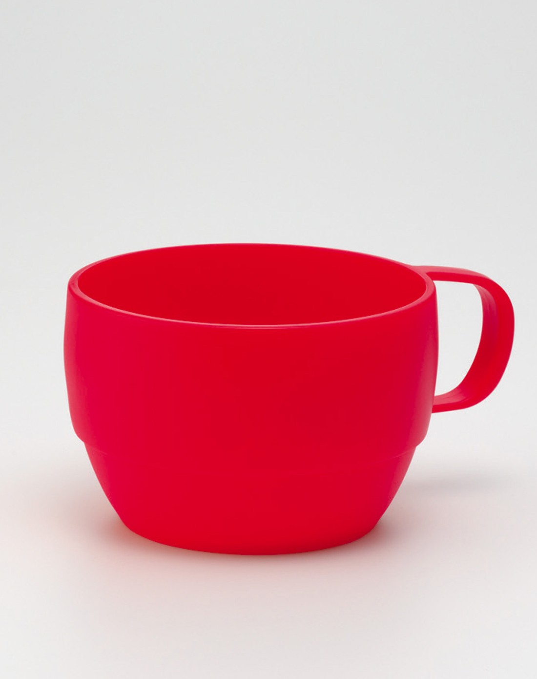 进口塑料马克杯水杯咖啡杯2个装 红色