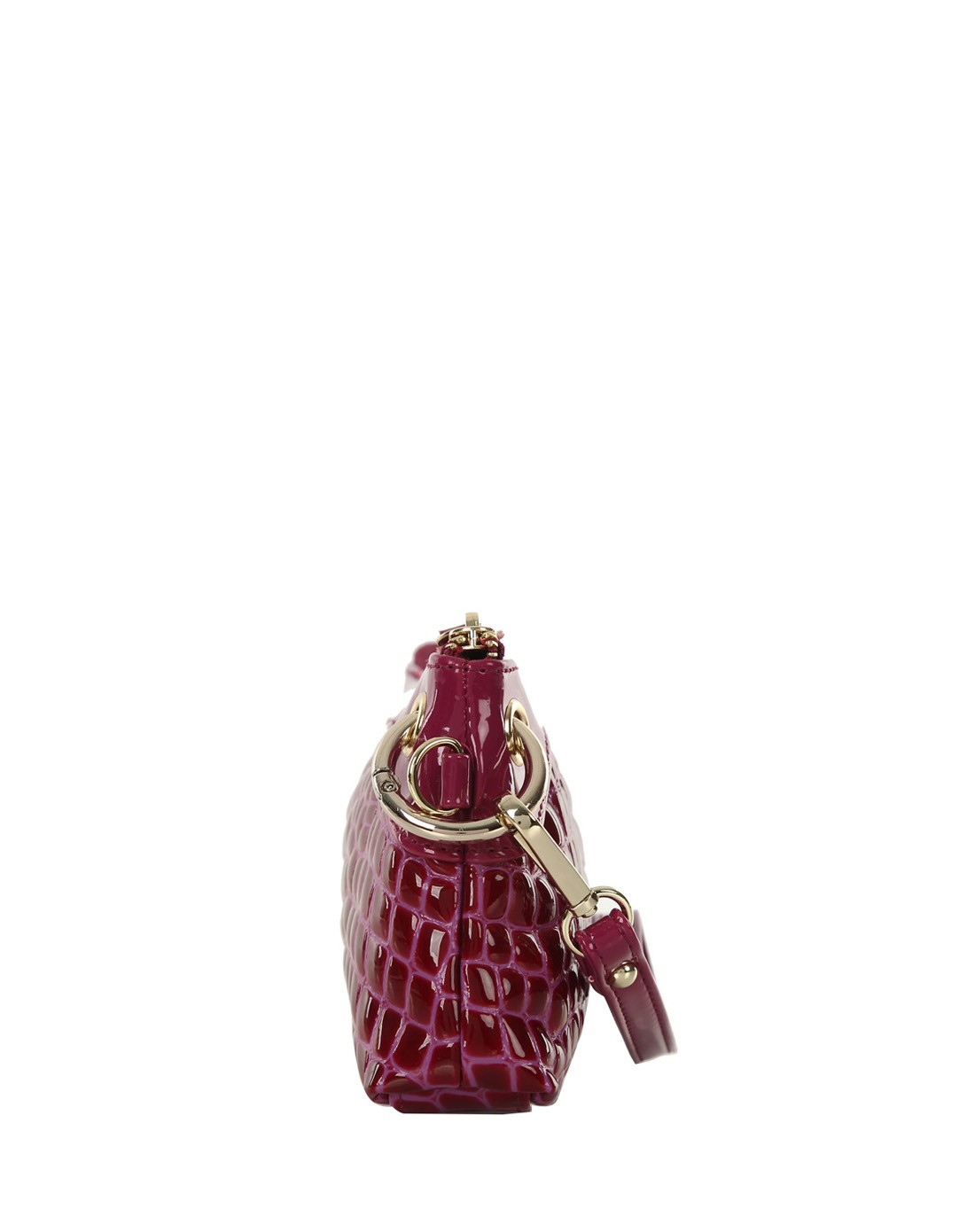 2014新款 芭比 女款紫芋色牛皮紫芋色斜挎袋