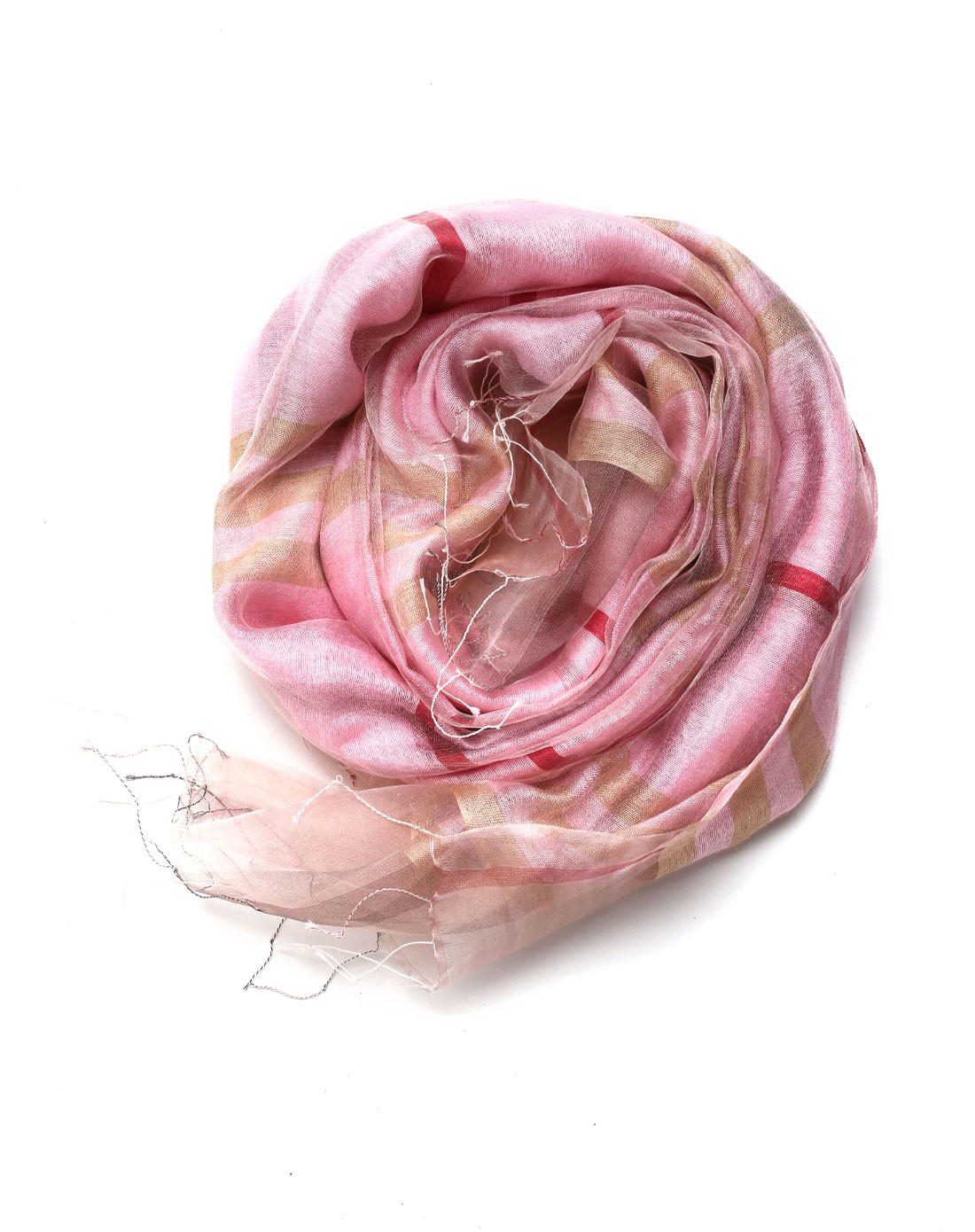 复古典雅粉色围巾