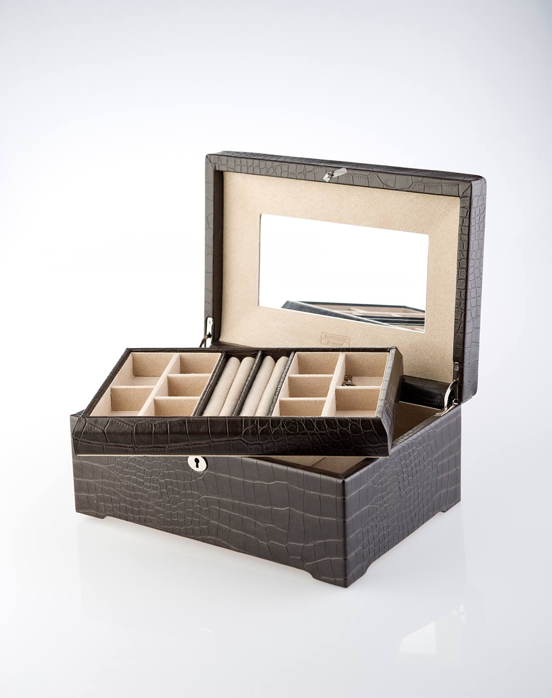 > 美国wolf伦敦系列首饰盒(中)(棕)