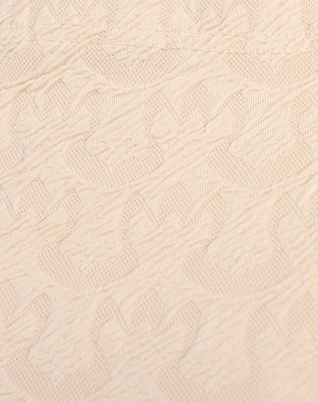 米色宽肩纯色t恤