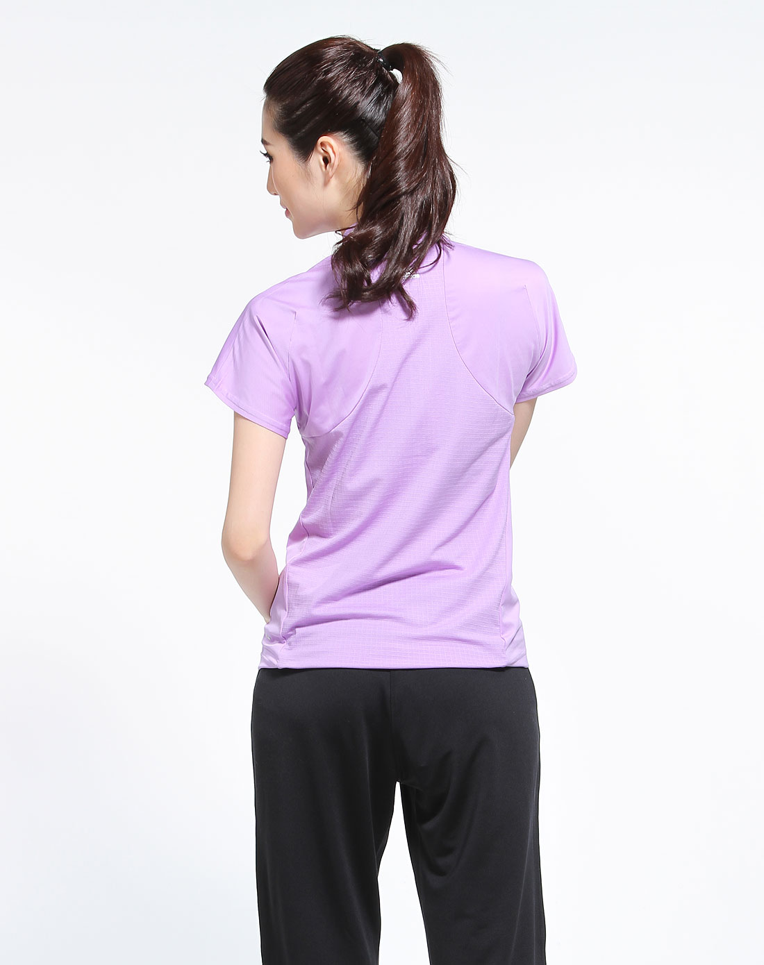 sp 女款紫色时尚休闲短袖t恤
