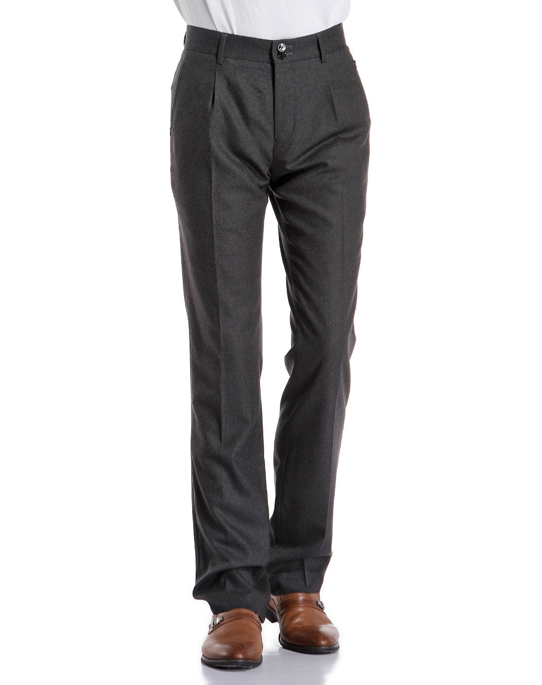 商务风深灰色西裤