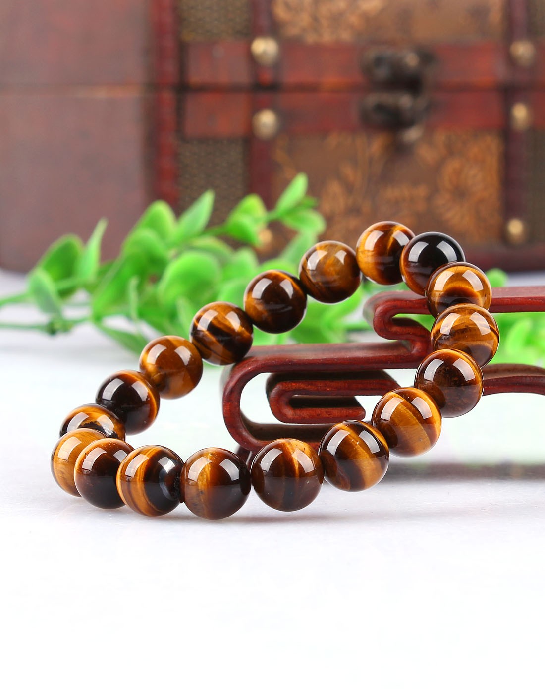 天然黄虎眼石手链【火眼金睛】附证书