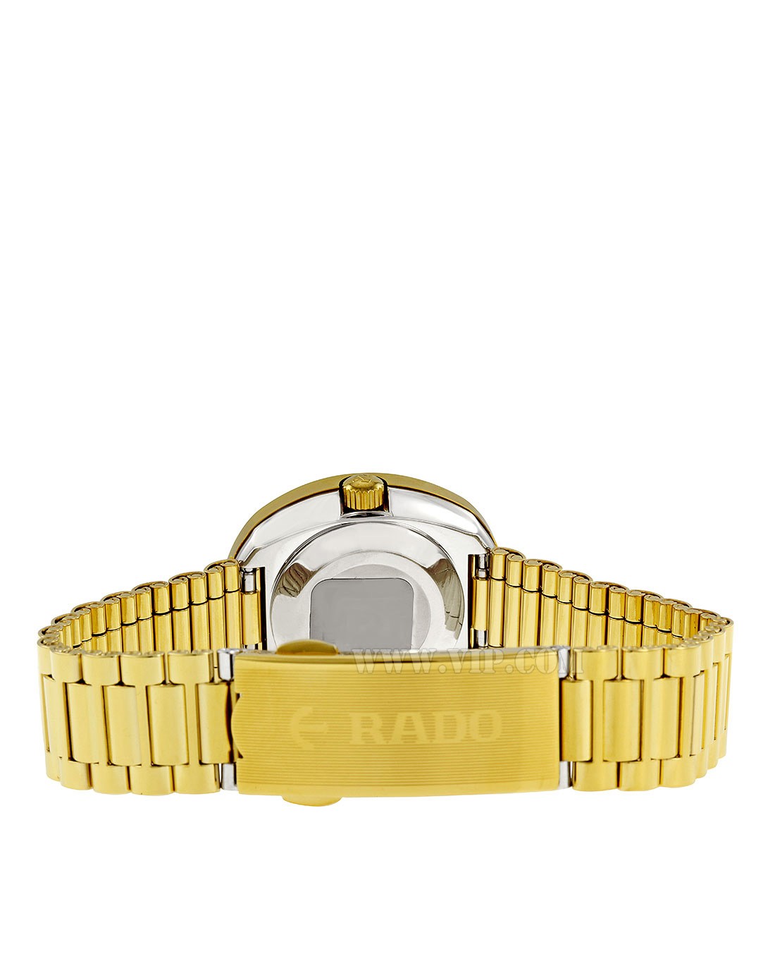 > rado 女士金色奢华镶钻机械手表