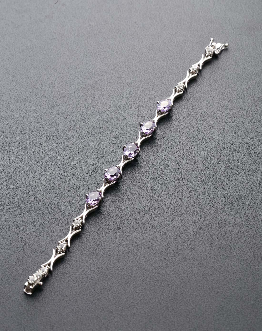 925银紫水晶手链