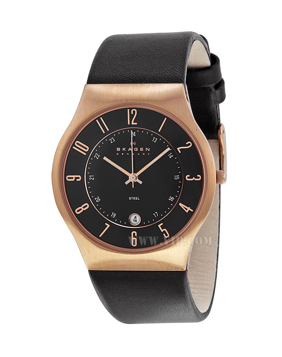 > skagen 男士简约复古时尚石英手表