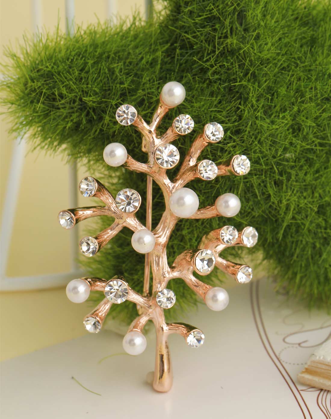 popova饰品专场 > "火树银花"珍珠胸针