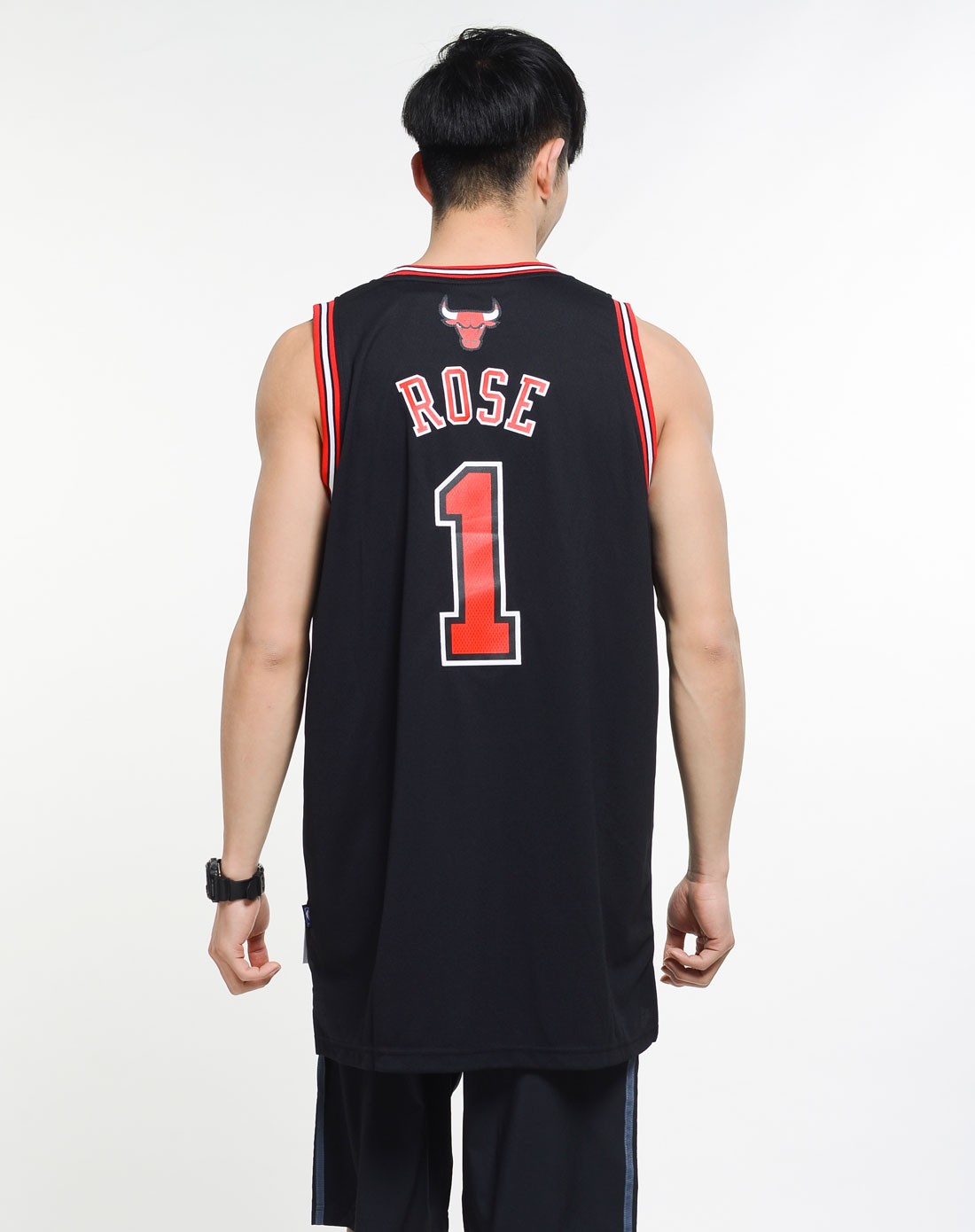 男款黑色篮球系列nba球迷版球衣