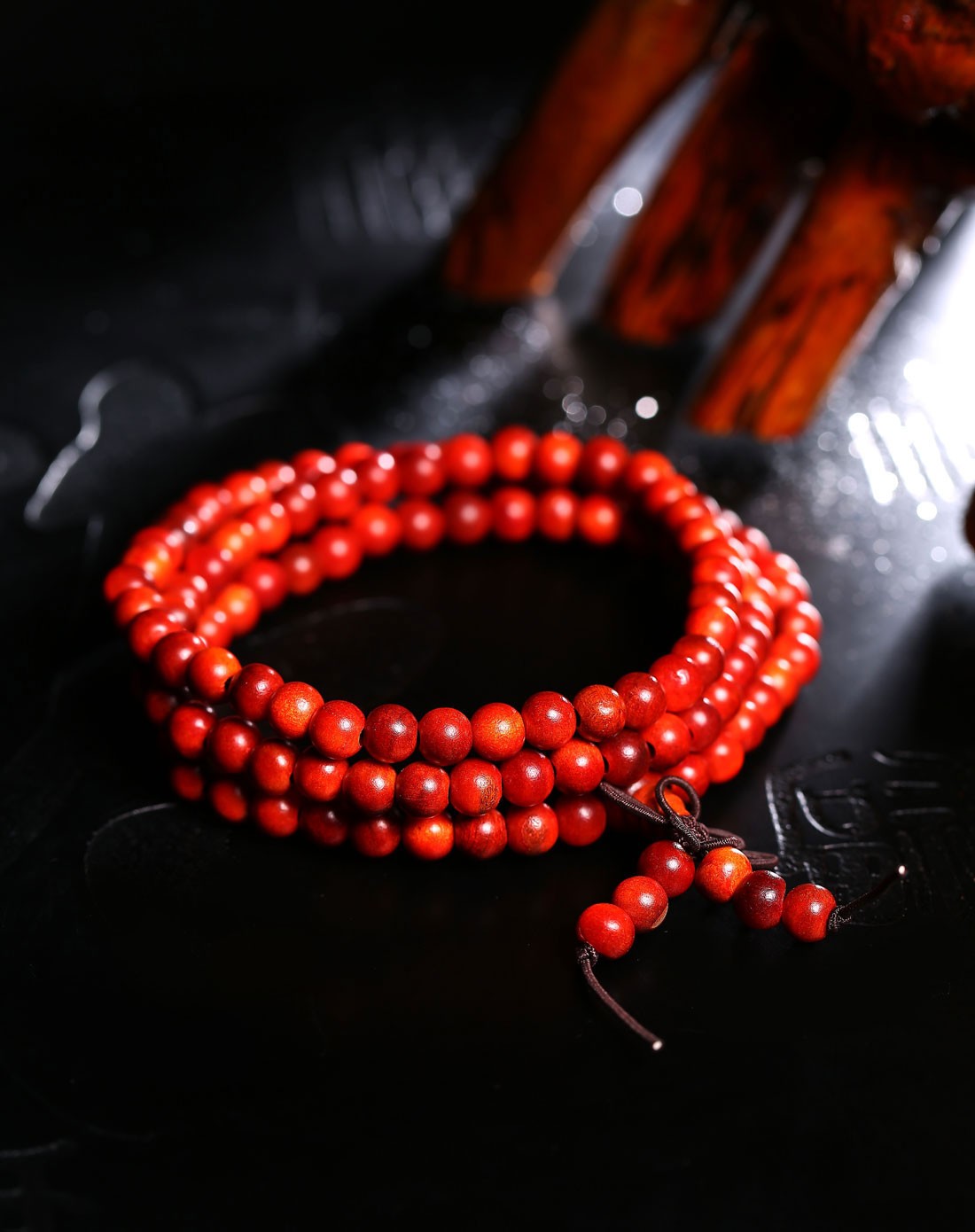 印尼红土血龙木手串 6mm108