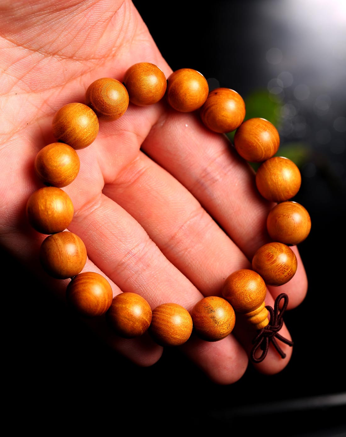 bnlf天然黄金檀木串珠手链 12mmvbn988708_唯品会