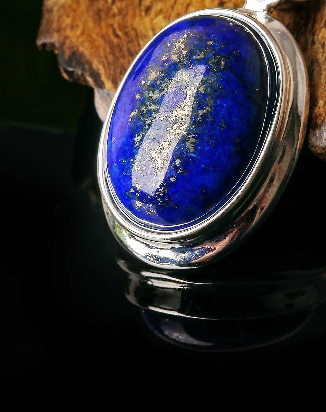 天然青金石吊坠附证书