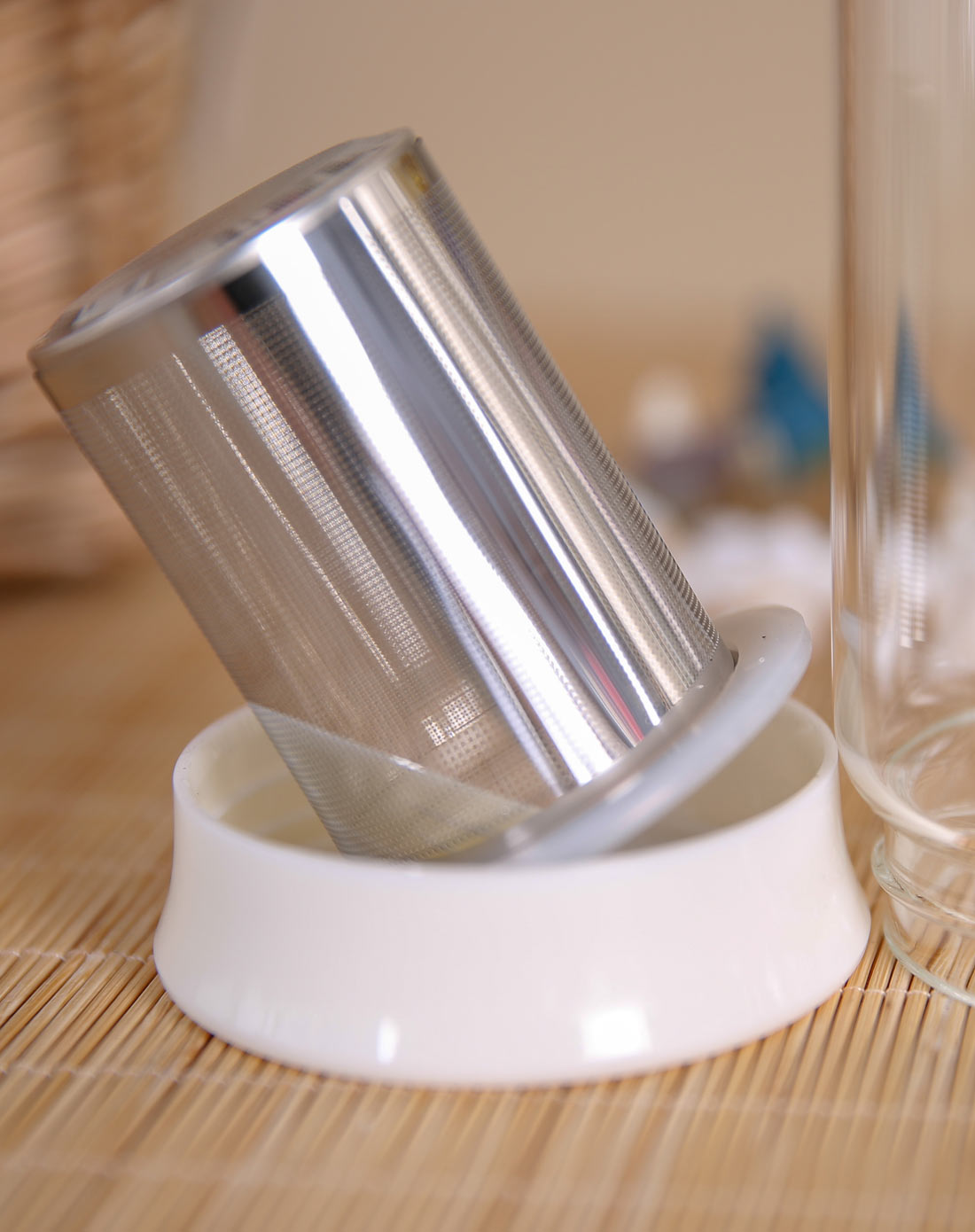 550ml随身运动带茶漏玻璃杯-粉色