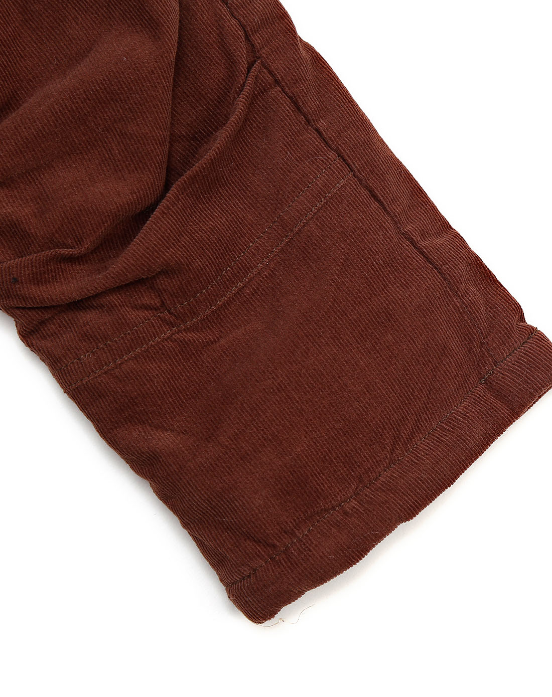 男童深褐色百搭铺棉长裤