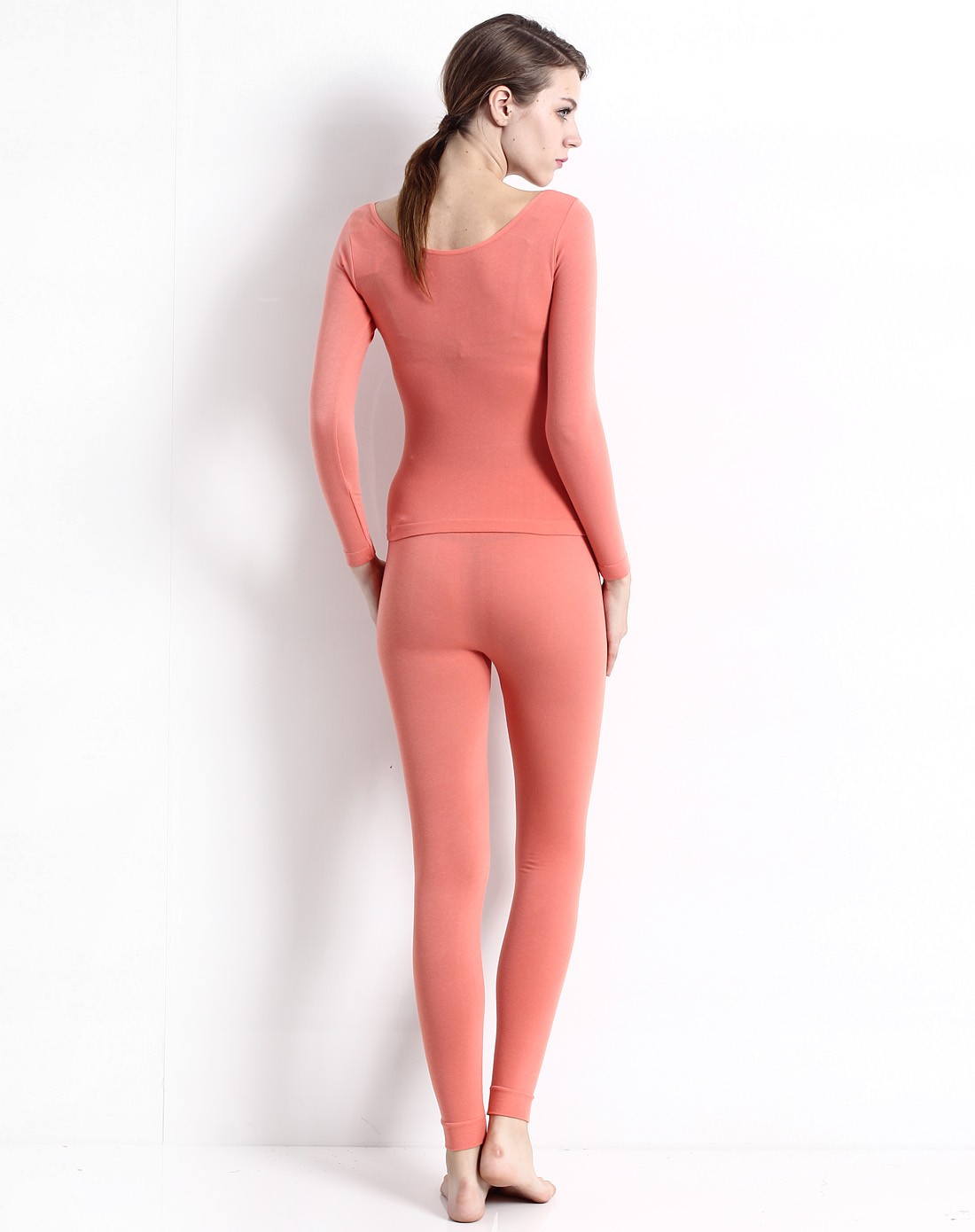 女款桔色纤盈美体内衣