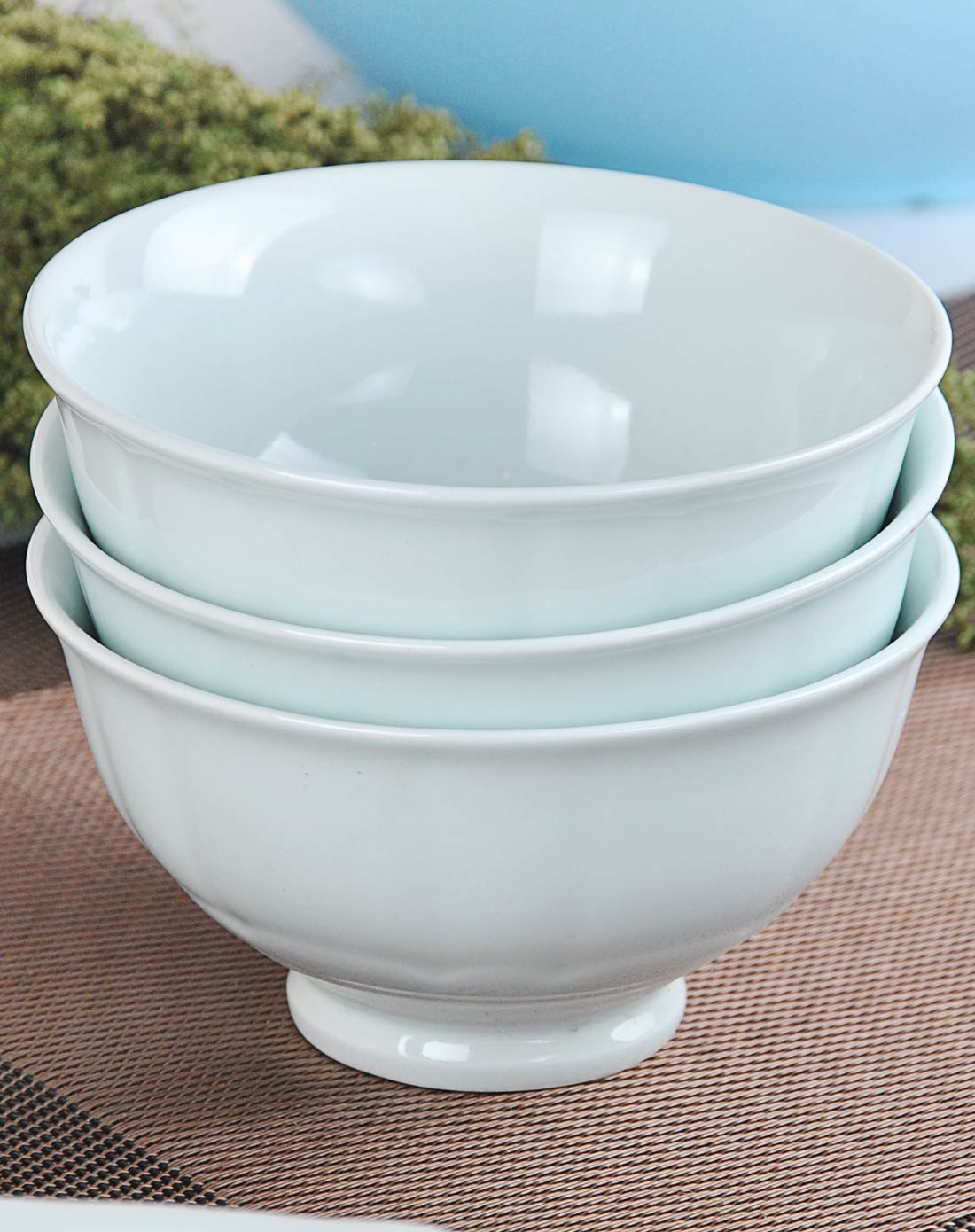 【青瓷】3.5寸荷口莲*4.5莲花碗*4